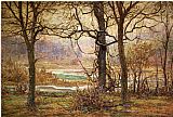 John Ottis Adams Autumn on the Whitewater painting